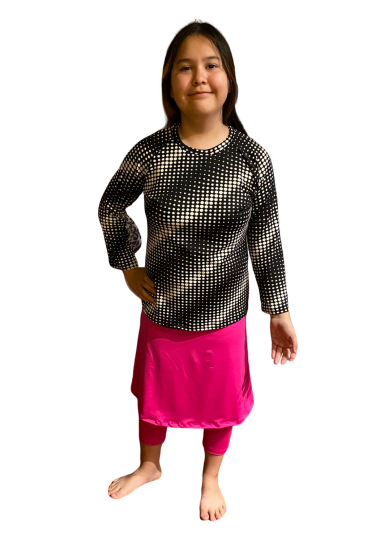 swim skirted leggings for girls