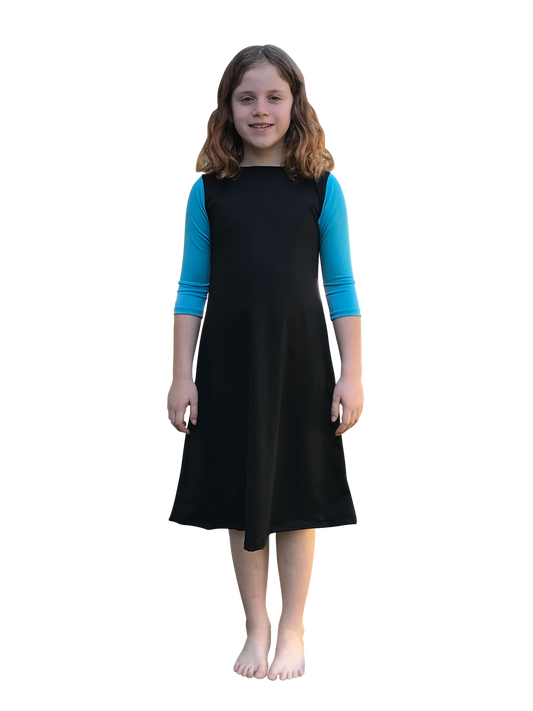 modest swim dress for girls turquois