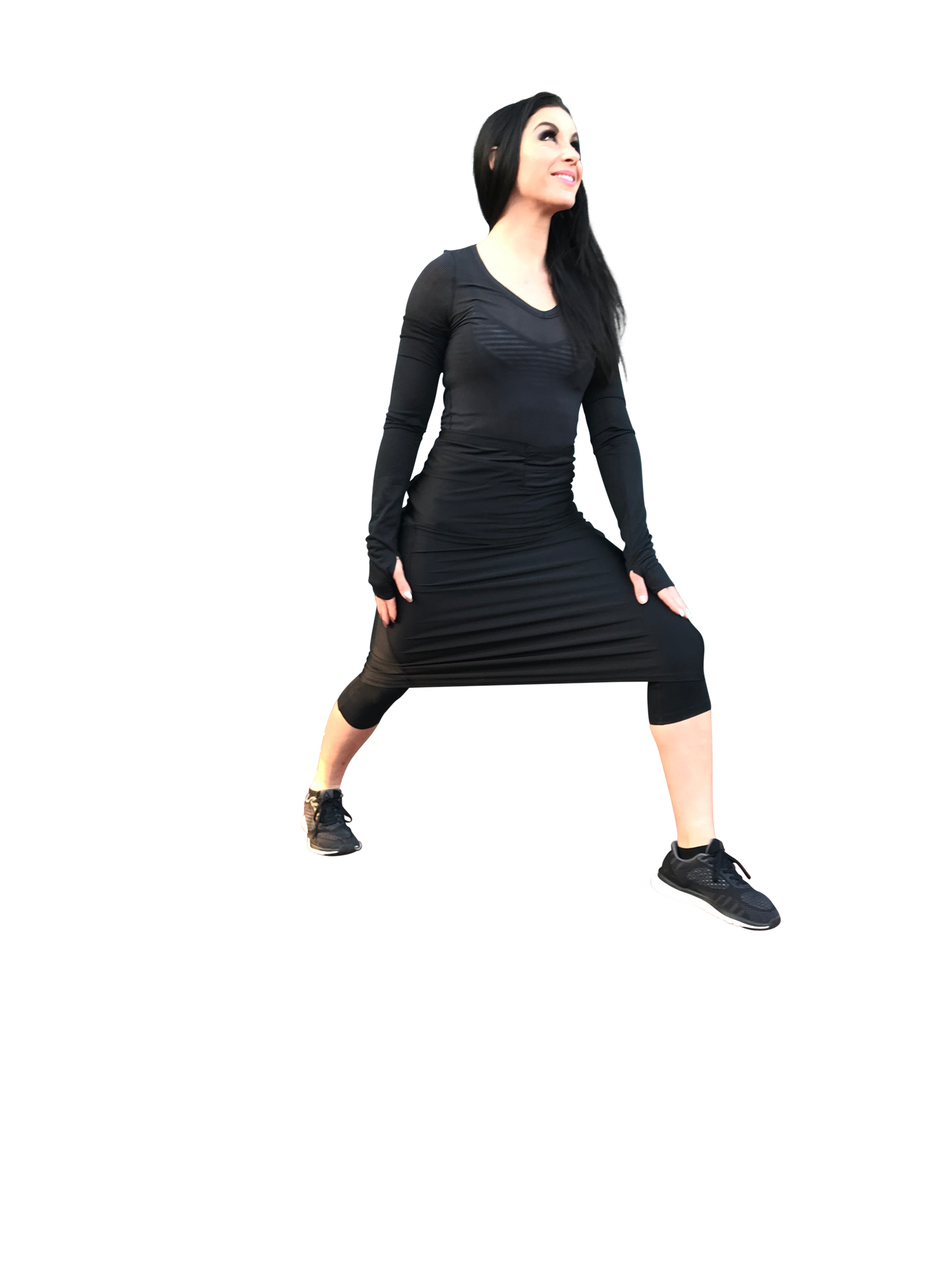 modest black skirt