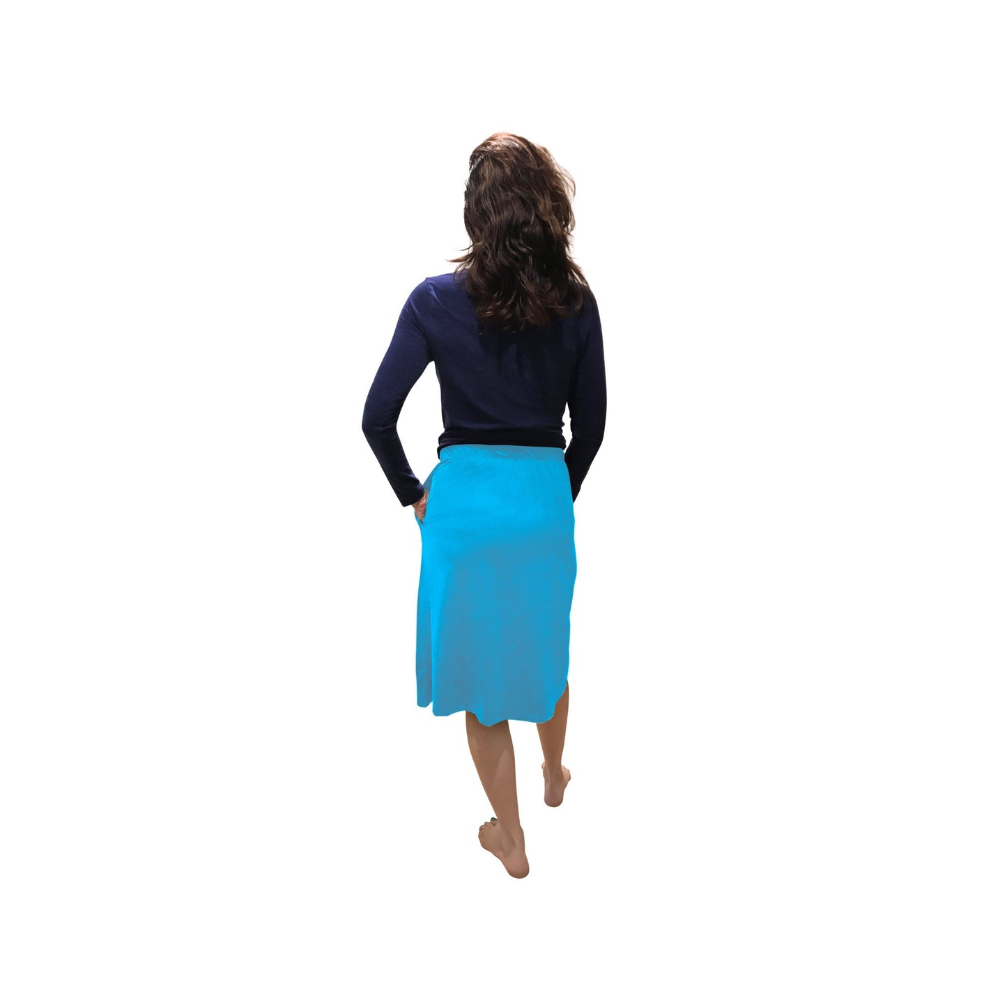 Modest Exercise Skirt Swim Skirt Running Skirt Turquois Golf Skirt Tennis Skirt Workout Clothes, Tzniut,  Long skirt SIZE MEDIUM