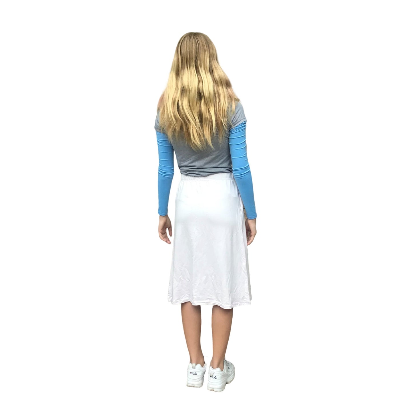 Ultra Luxurious Activewear Athleisure Skirt Modest Travel Clothing Cream Color Non-See Through Modal Cotton Thick Golf Skirt Sun Protection