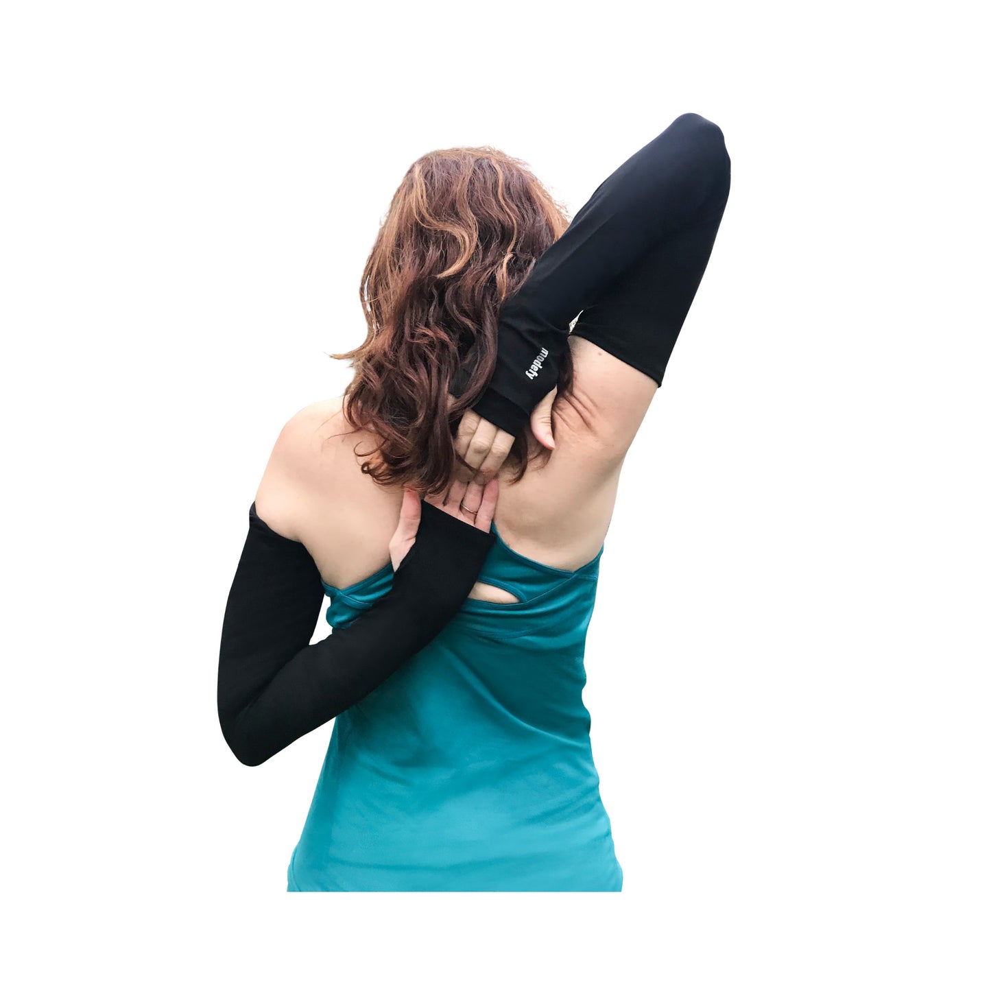 Full Cover Arm Sleeves with Thumb Holes (Black)