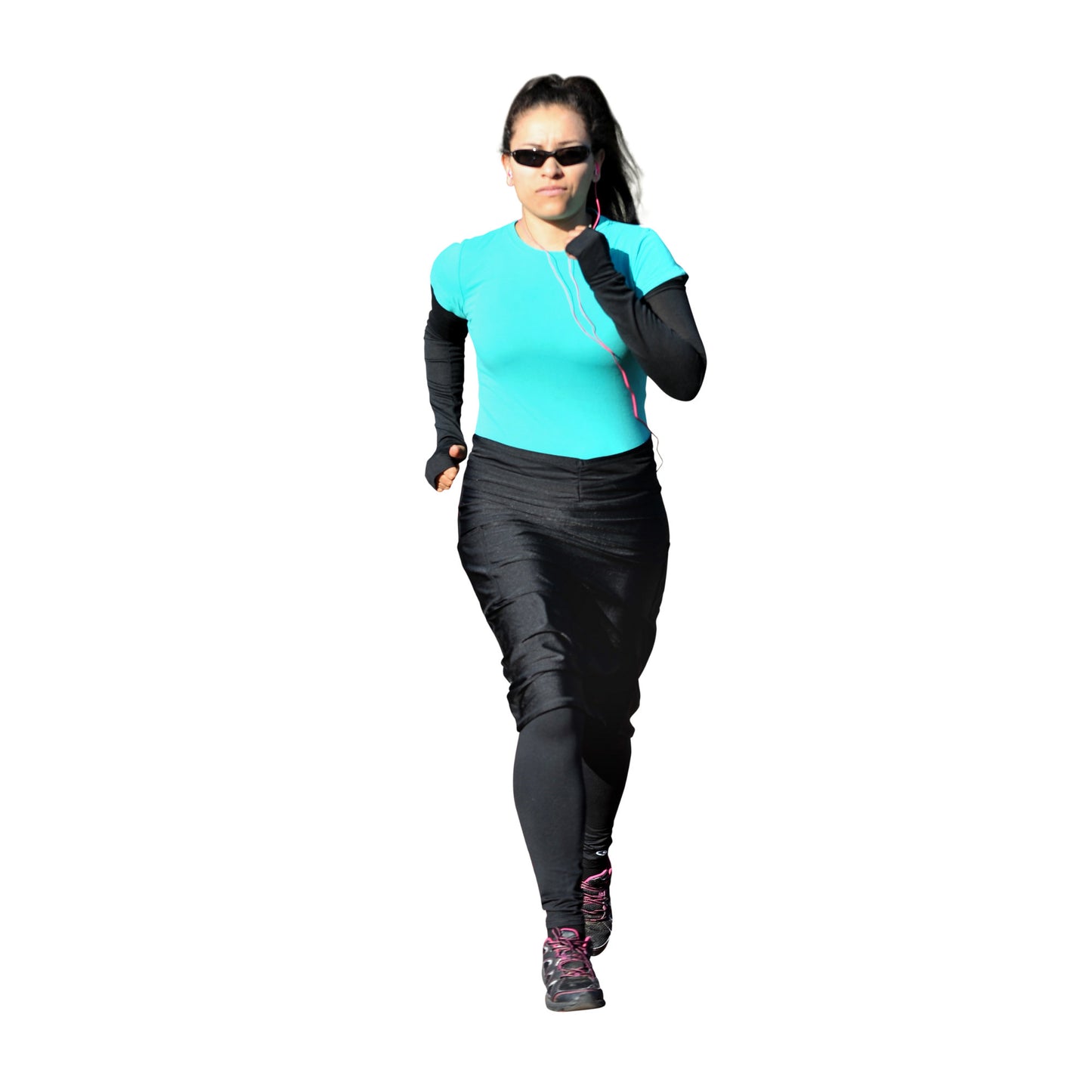 Full Cover Arm Sleeves with Thumb Holes (Black)