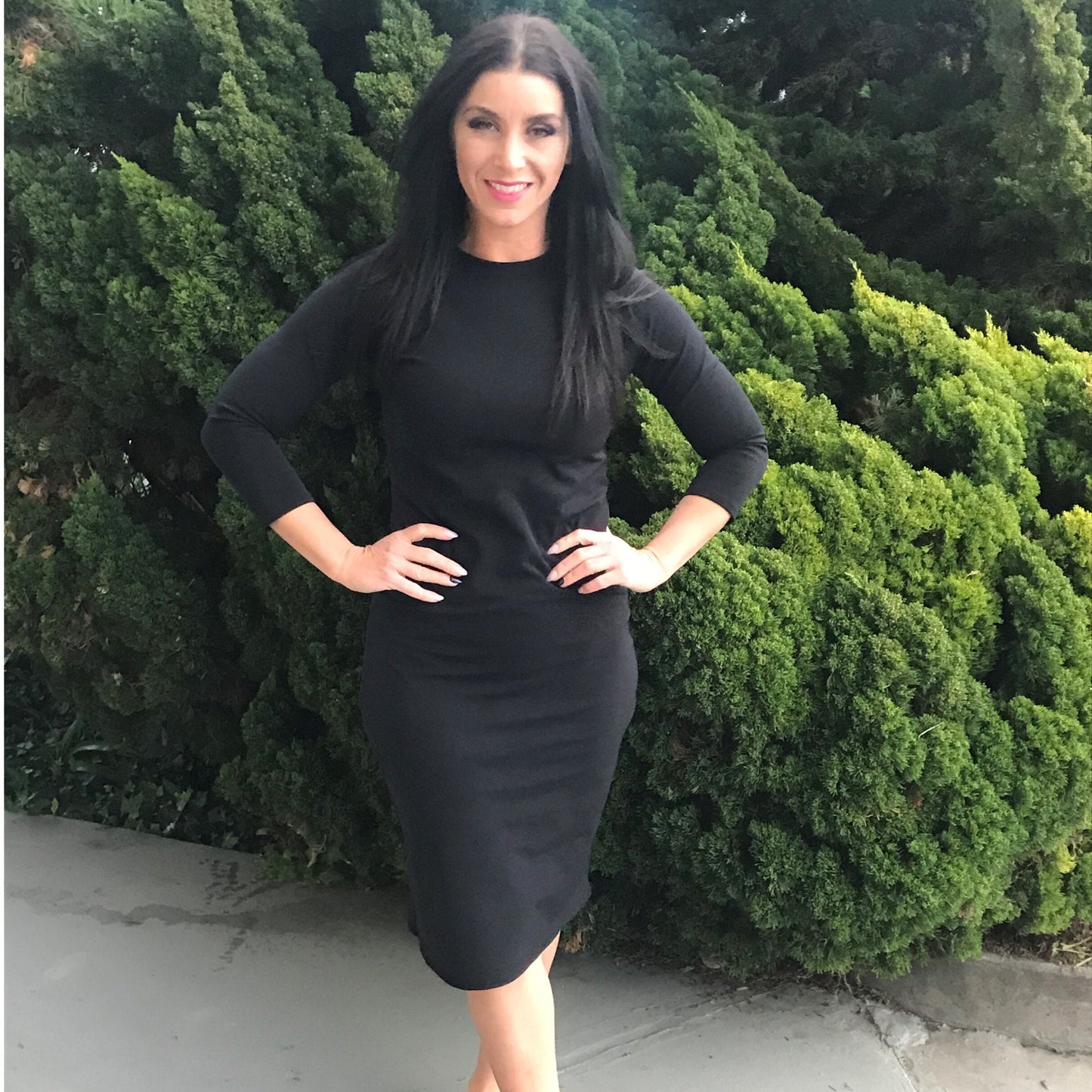 Surf Dress Swim Dress Neoprene Wetsuit Dress Modest Swim Dress Snorkle Dress Full Cover Sun Protection Black Swimwear Tzniut Swim