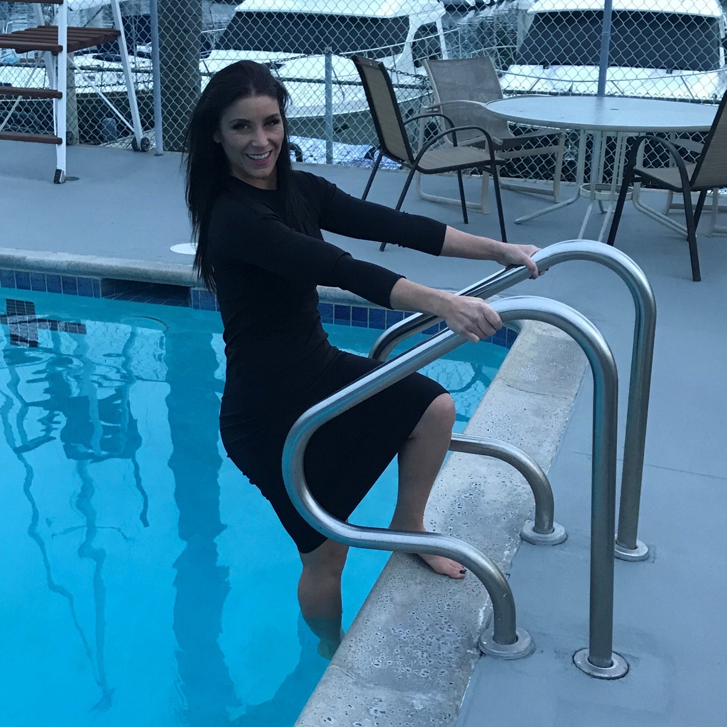 Surf Dress Swim Dress Neoprene Wetsuit Dress Modest Swim Dress Snorkle Dress Full Cover Sun Protection Black Swimwear Tzniut Swim