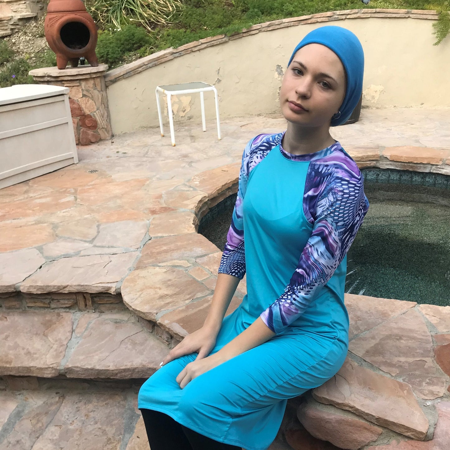 Sports Snood Athletic Head Covering Jersey Turban Chemo Headwear Cancer Patient Hat Tichel Mitpachat Head Wrap Hair Cover, tzniut hair scarf