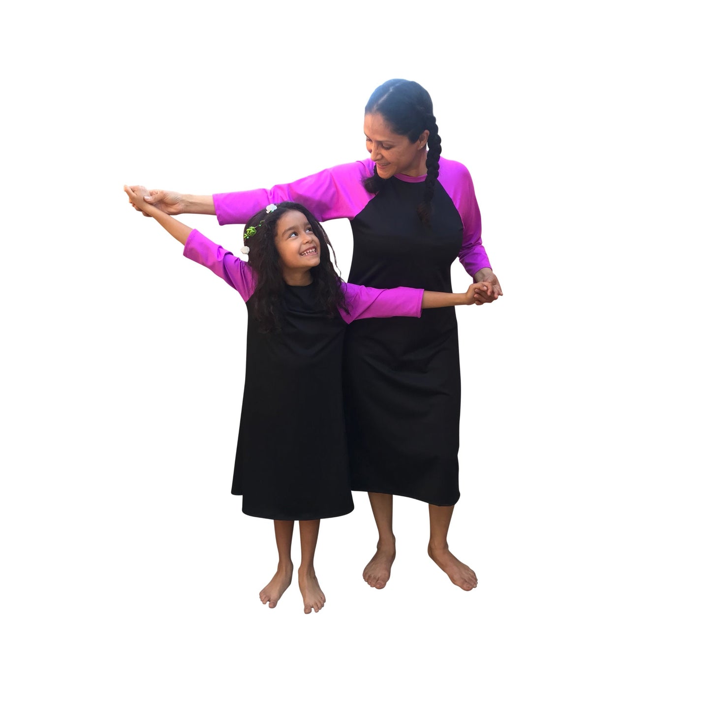 Girls Swim Dress Full Cover Sun Protection UV 50+ Modest Swimwear Swimsuit