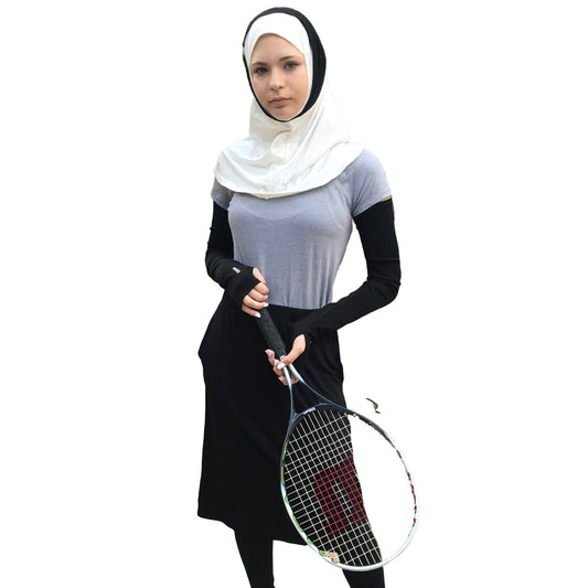 Innovative Hijab for the Digital Era Sports Hijab Athletic Hijab Medical Hijab Al Amira Ninja Instant Hijab White and Black