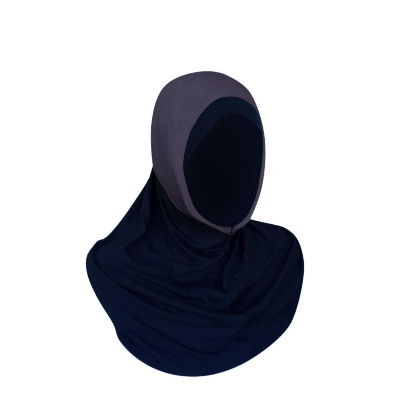 Hijab for Bluetooth Airpods Hearing Aids Glasses Medical Hijab Exercise Hijab Sports Hijab Black with Gray