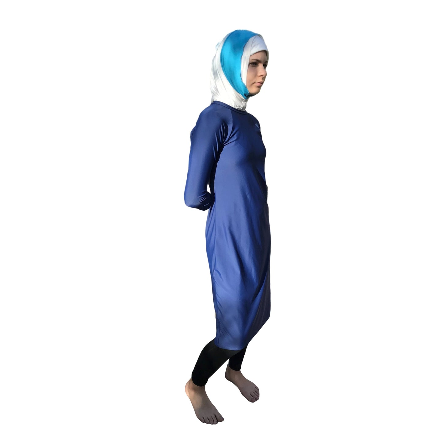 Sports Hijab Athletic Hijab Medical Hijab White and Blue Hijab Ninja Hijab Al Ameera Instant Hijab Quick Hijab
