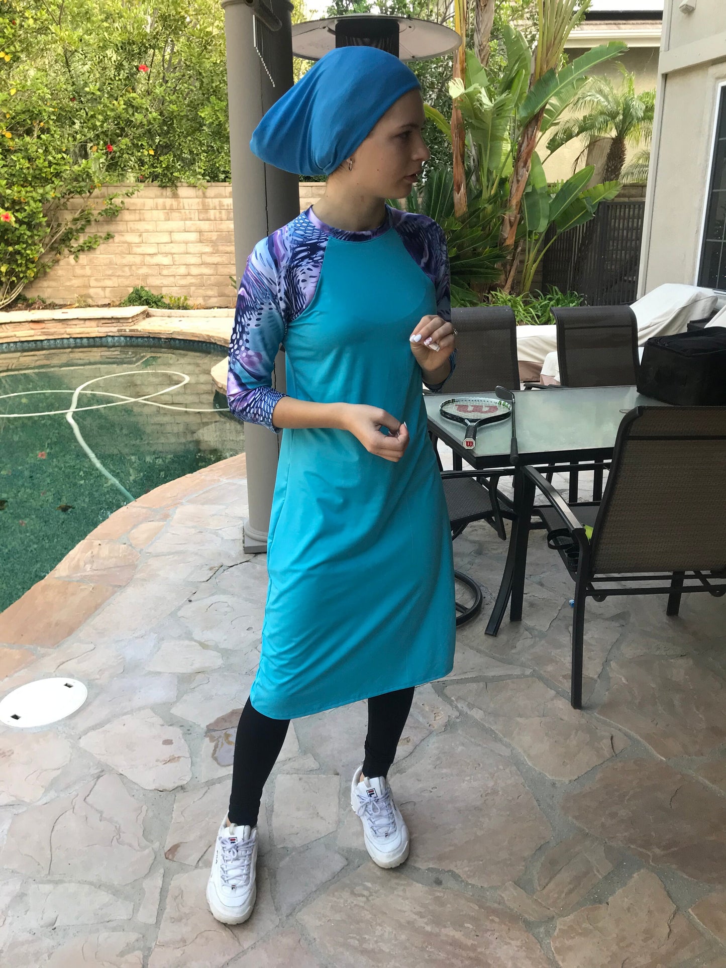 Sports Snood Athletic Head Covering Jersey Turban Chemo Headwear Cancer Patient Hat Tichel Mitpachat Head Wrap Hair Cover, tzniut hair scarf