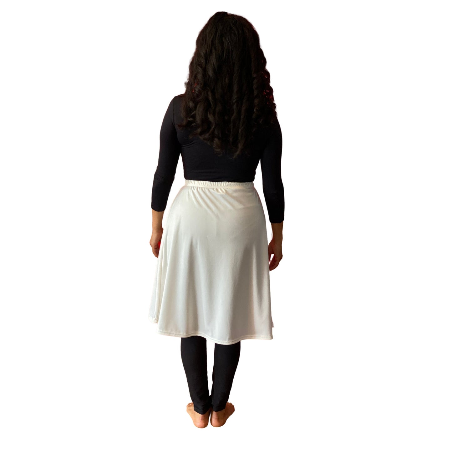 White Athletic Skirt, Ballet Skirt, Dance Skirt, A-Line Skirt, Golf Skirt, Tennis Skirt, Modest Skirt, Figure Skating Skirt