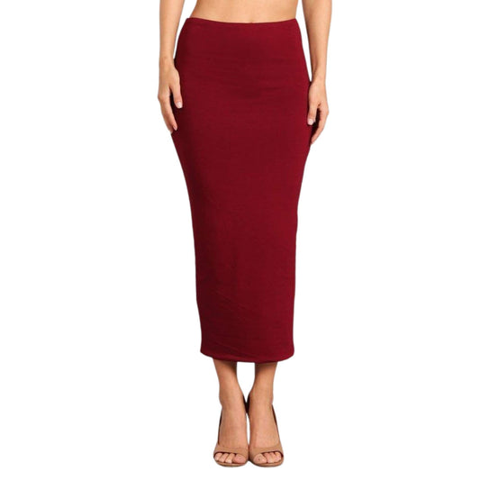 Various Colors. Bodycon Midi Skirt, Double Layer No Slit Long Midi Pencil Skirt. Super Sexy Great Silhouette. Not See Thru. Great Stretch.