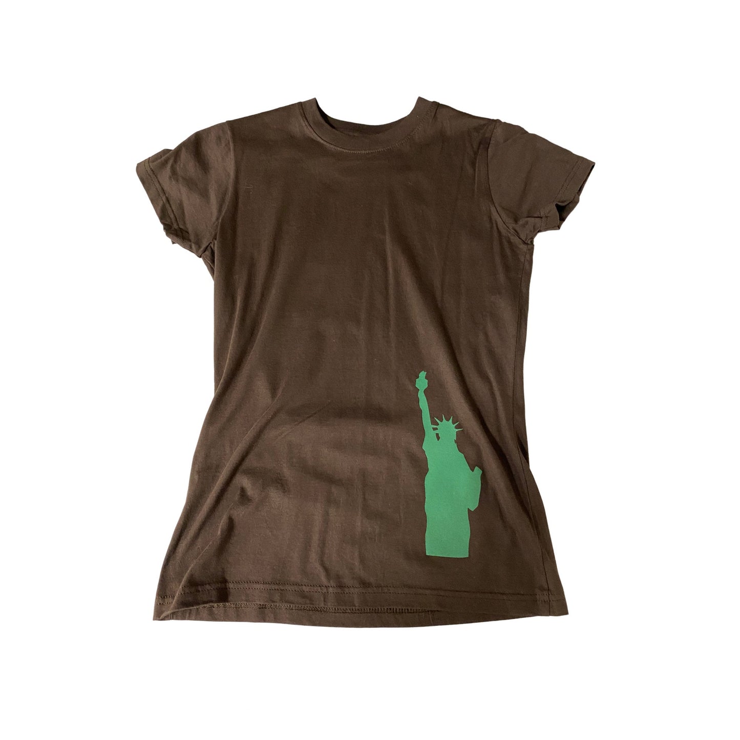 Girls' Tunic Cotton Dress Brown Statue of Liberty NYC New York City Tshirt Dress Tunic One Size