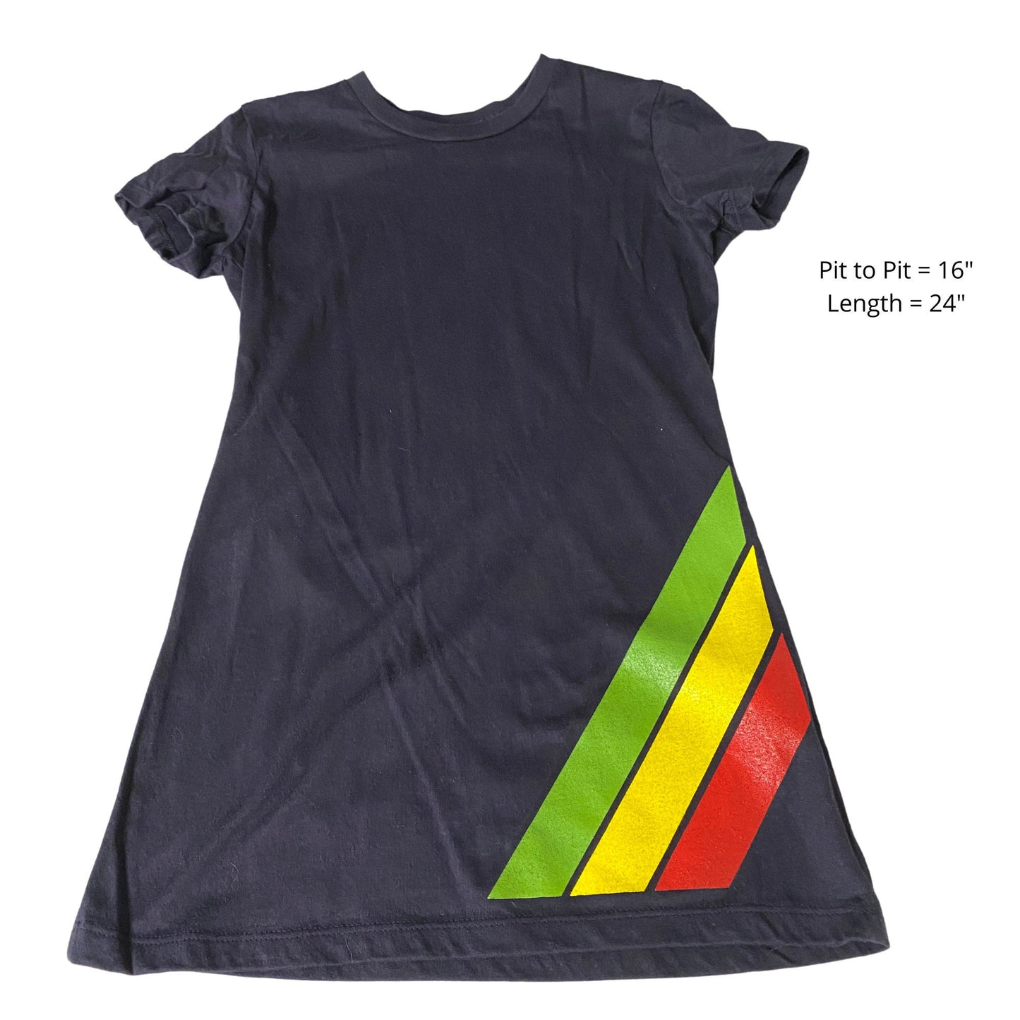 Girls' Blue Tunic Cotton Dress Tee Senegal Flag Mauritania Flag Guyana Flag Grenada Flag Tshirt Dress Tunic One Size
