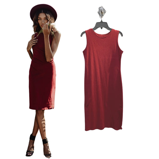 Versatile Tank Dress, Stretch Cotton Bodycon Sleeveless Dress, Midi Dress, Layering Dress, Tznius, Modest Dress, Pumpkin Spice Dress