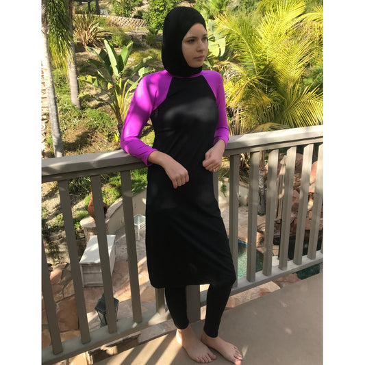 swim dress with leggings