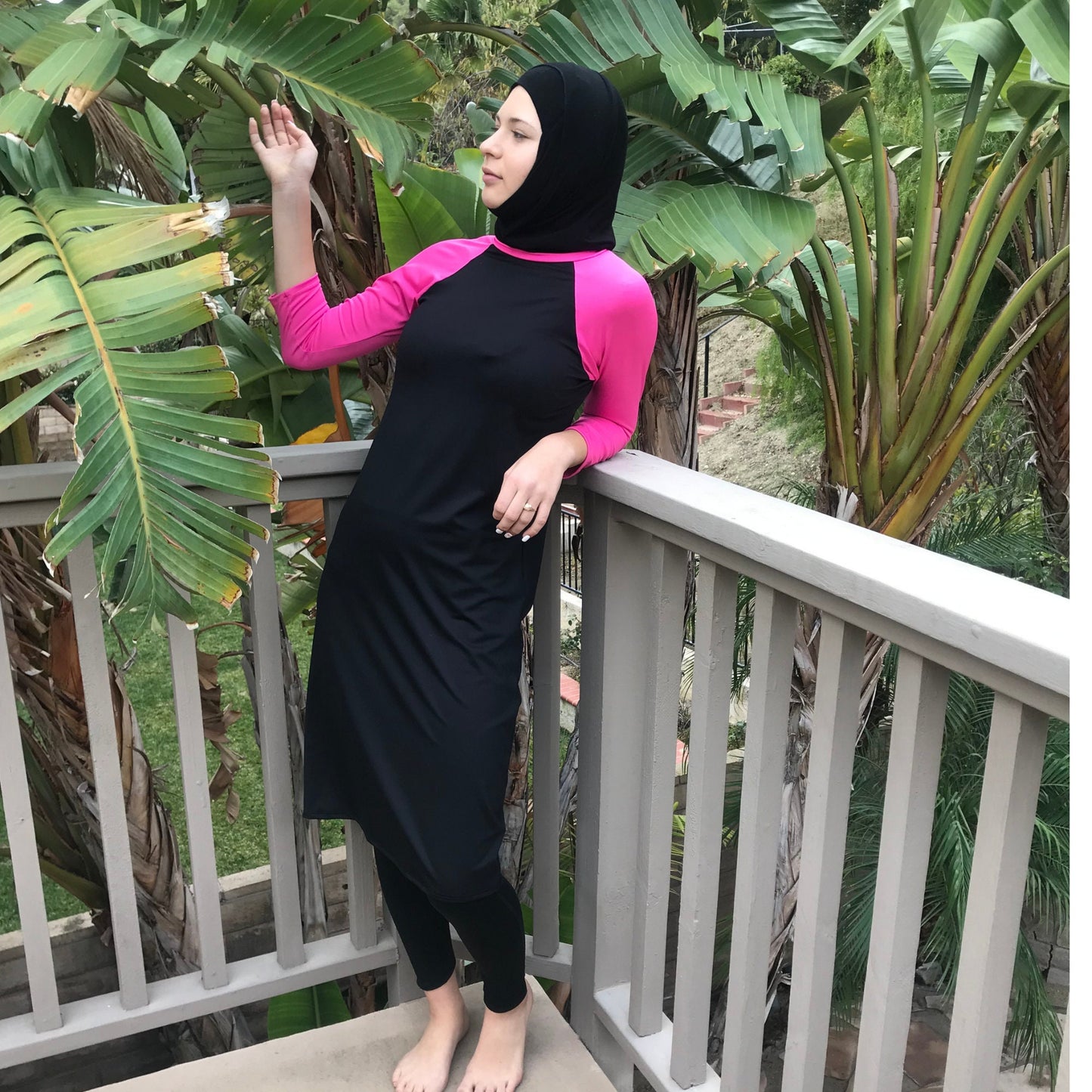 Swim Dress with Leggings, Full Sun Protection Swimwear, Islamic Swimsuit, Burkini, Religious Swimwear, Modesty, Tznius Swim, Full Coverage