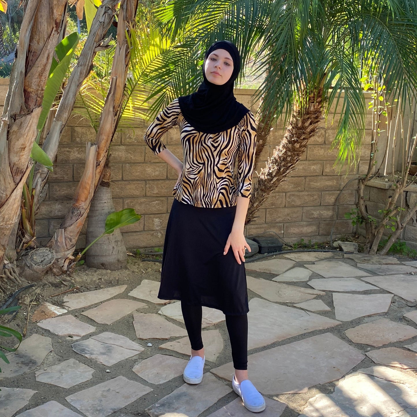 EXTREMELY LIGHTWEIGHT Swim Leggings. Extra Long Skirted Leggings Swimwear Modest Swim Skirt with Pockets, Swimwear Burkini, Swimwear Tznius