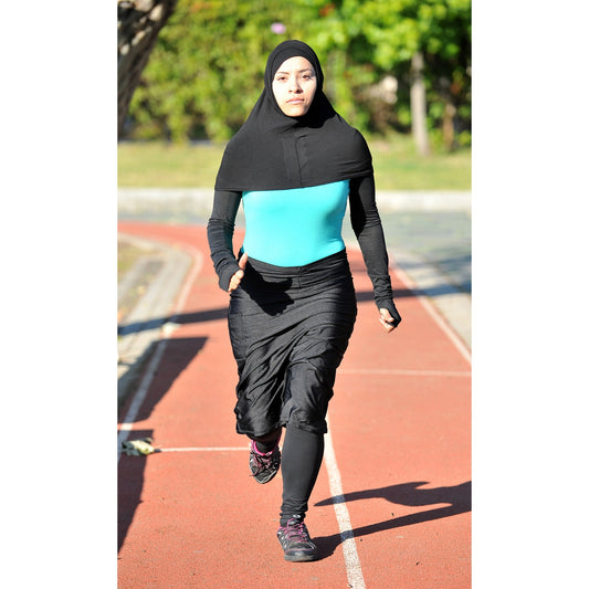 running hijab