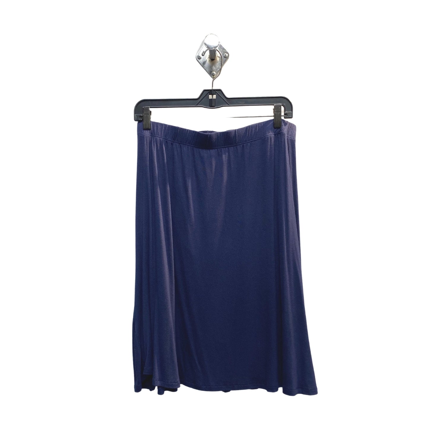 Fun & Flirty PLUS SIZE A-Line Navy Blue Skirt Modest Below Knees Tznius Skirt Plus Size School Uniform Approved Plus Size Skirt