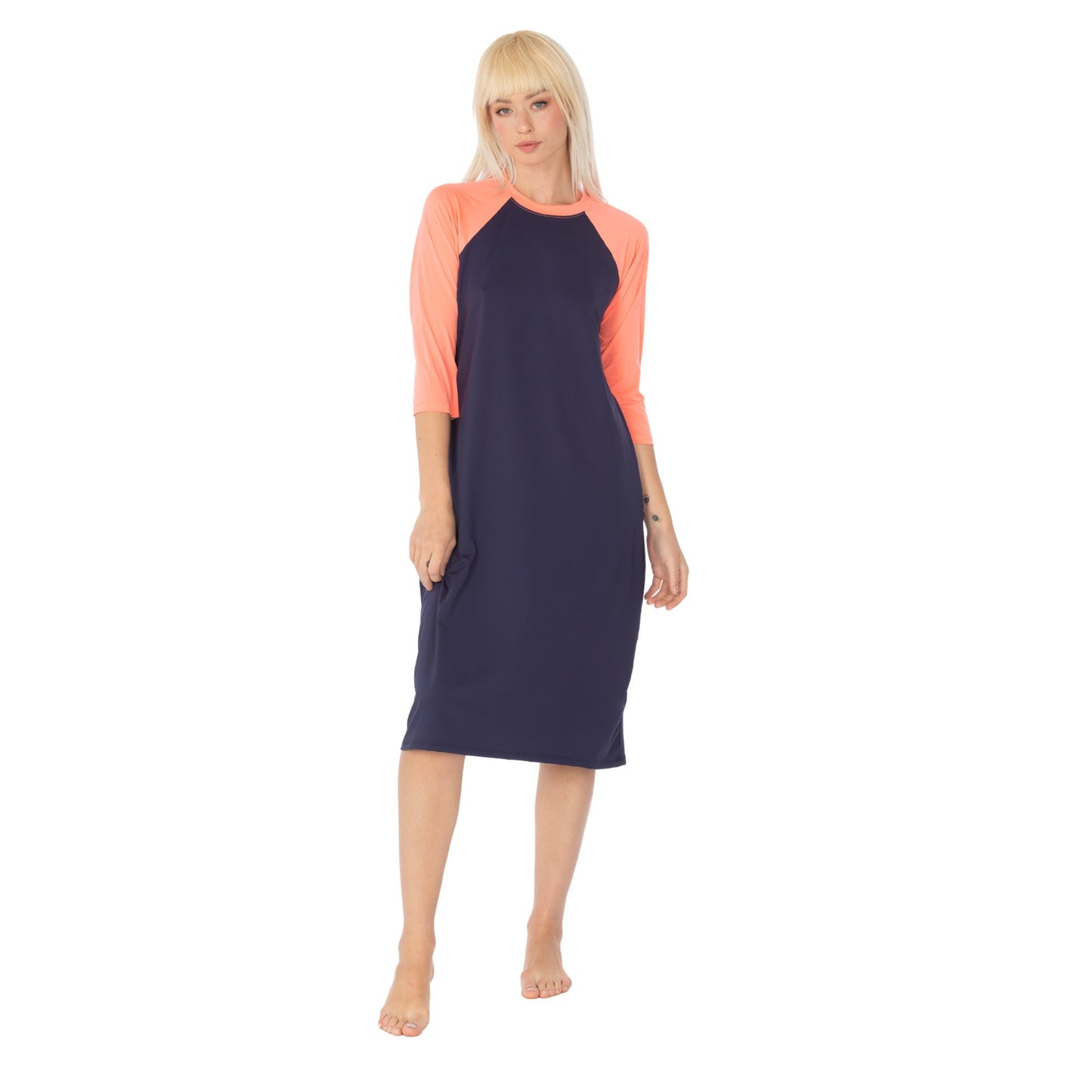 Modest Swim Dress Full Cover Tznius Swimwear Muslim Swimwear Swim Dress Swimsuit Beachwear Burkini Swimdress Sun Protection Swim Surf Beach