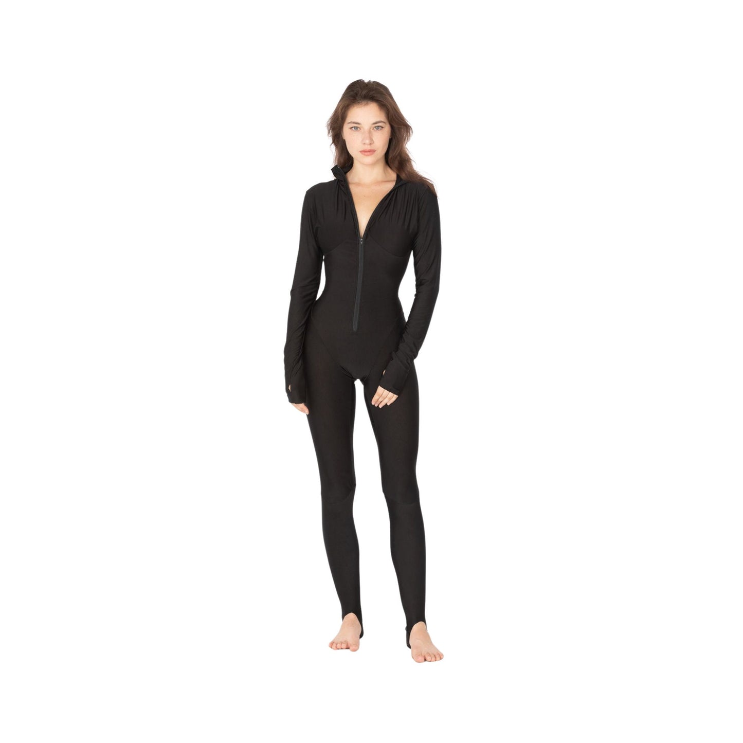 Sexy Full Coverage Swim Jumpsuit, Burkini, Black Swimsuit, Catsuit, Cosplay, Modest Swim, Sun Protection Bodysuit, Swimsuit, Full Body Swim
