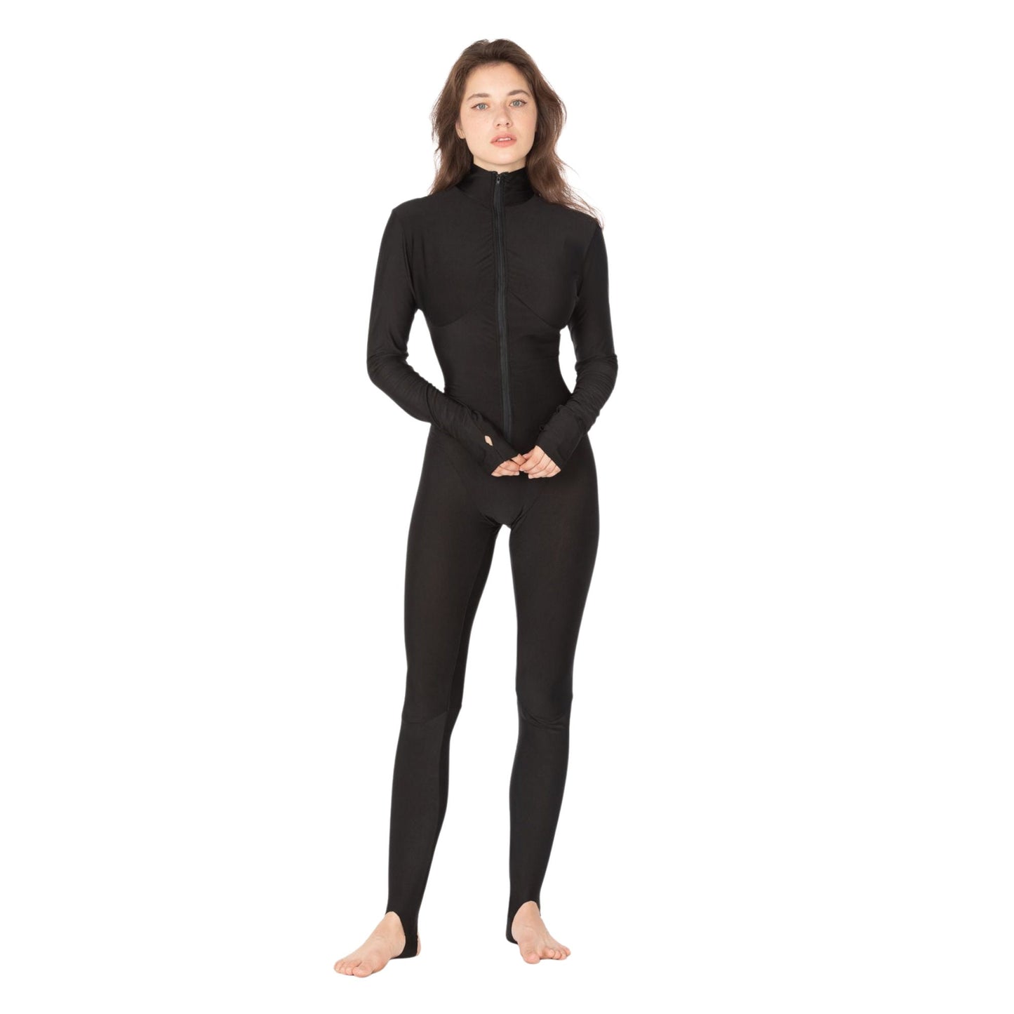 Sexy Full Coverage Swim Jumpsuit, Burkini, Black Swimsuit, Catsuit, Cosplay, Modest Swim, Sun Protection Bodysuit, Swimsuit, Full Body Swim
