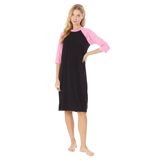 Comfortable Fit Swim Dress, Pool Coverup, Swimdress, Plus Size Swim, Modest Swimwear, Sun Protection, Tznius, Burkini, S-3XL! Pink and Black