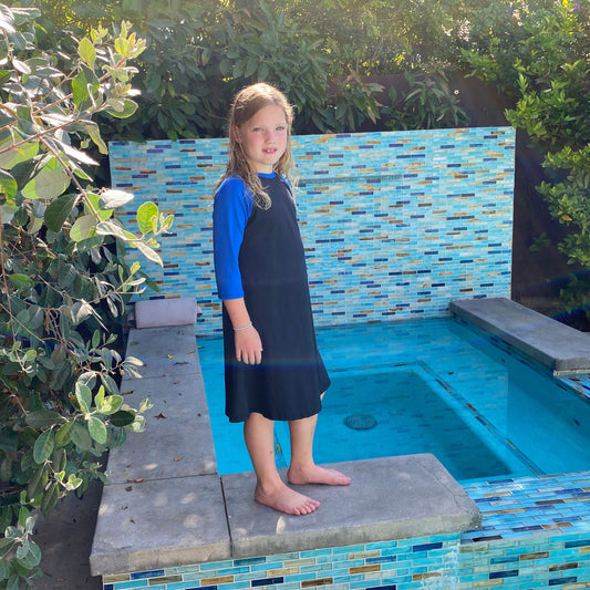 Swimwear swimdress swimsuit for girls Modest Swim Dress Super Stretchy Sun Protection