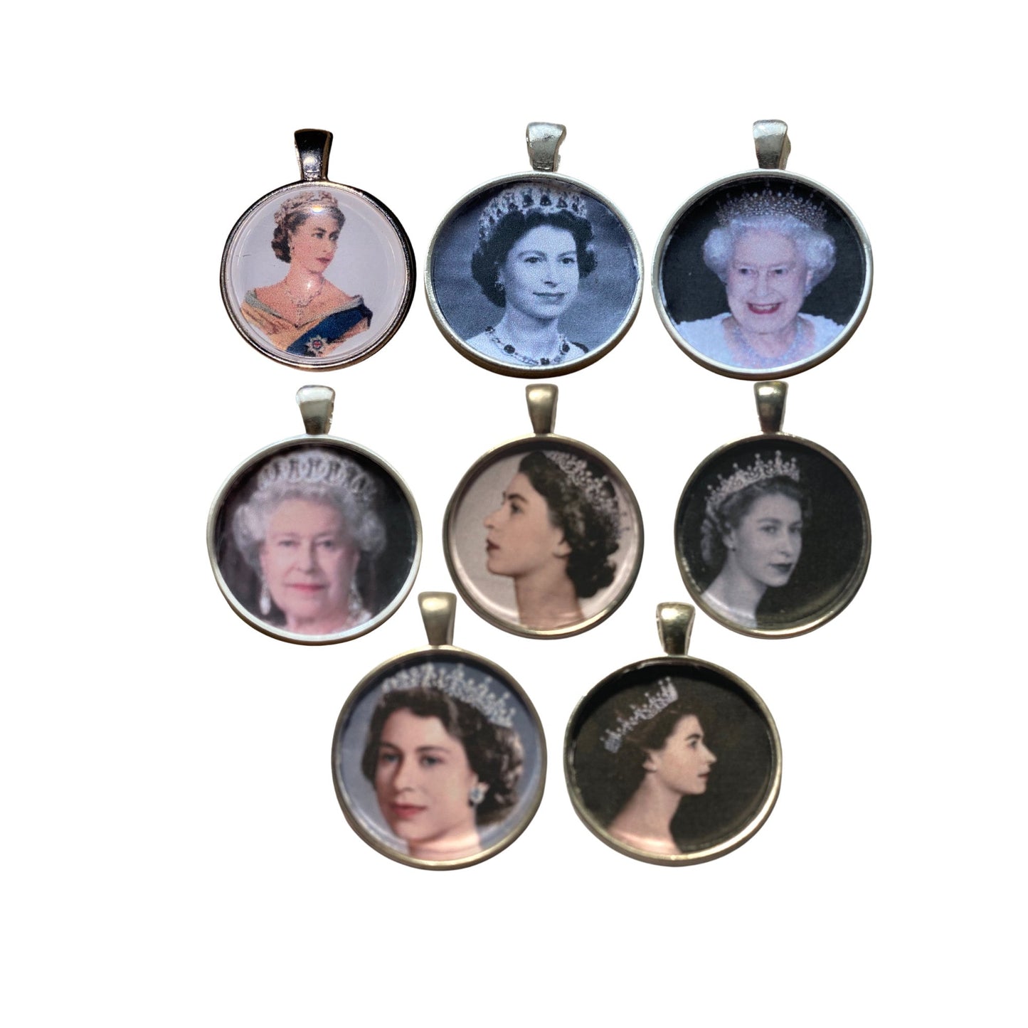 Queen Elizabeth Pendant, Queen of England Jewelry, Long Live the Queen, Queen Elizabeth Memorabilia, British Queen Gift, QE2 Necklace