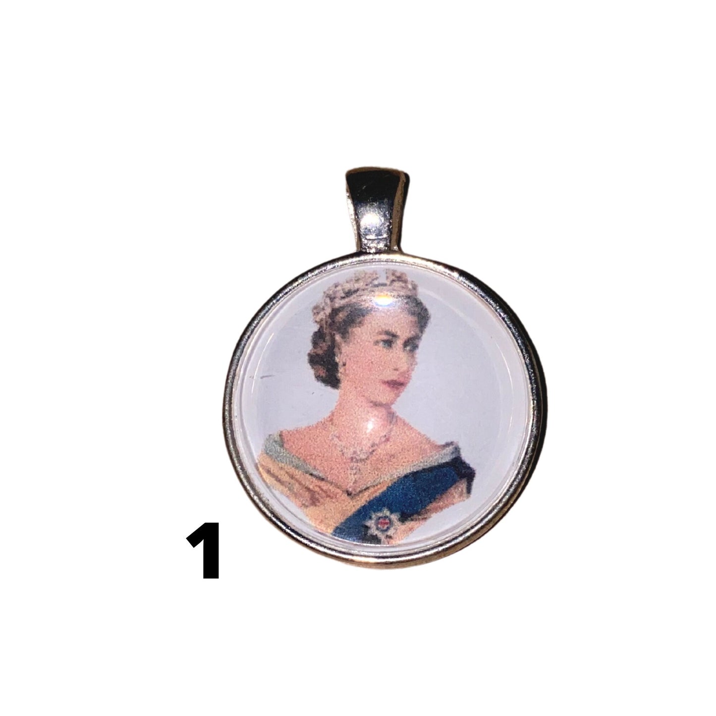 Queen Elizabeth Pendant, Queen of England Jewelry, Long Live the Queen, Queen Elizabeth Memorabilia, British Queen Gift, QE2 Necklace