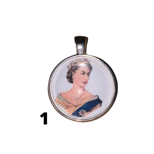 Queen Elizabeth Pendant, Queen of England Jewelry, Long Live the Queen, Queen Elizabeth Memorabilia, British Queen Gift, QE2 Necklace