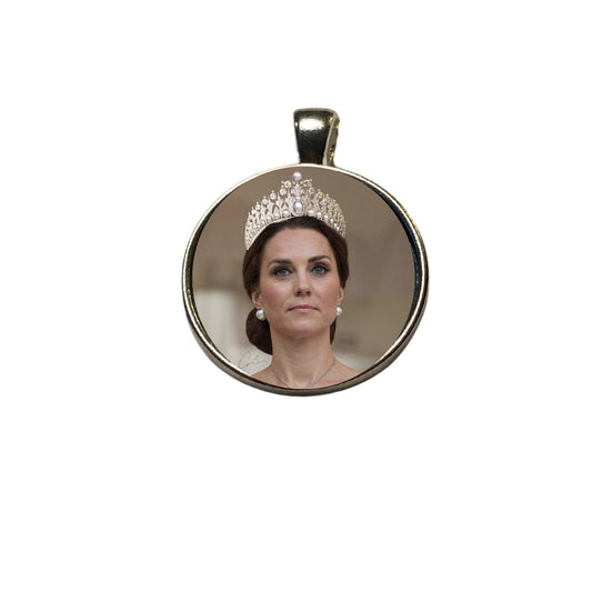 King Charles Coronation Pendant, Prince of Wales William Pendant, Princess Kate Charm, William and Kate Jewelry, Prince William Charm