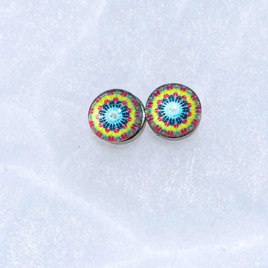 Hijab Magnets | Hijab Pins| Hijab Closure | Jeweled Scarf Accessories |Eid Muslim Gift | Colorful Mandala Magnet | Scarf Magnet | FREE SHIP