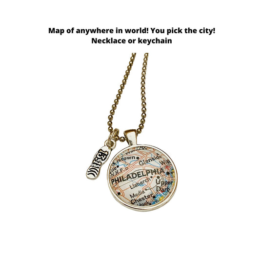 Half Marathon Jewelry/ Running Necklace/ Running Gift/ 13point1 Charm/ Unique Map Pendant Jewelry/ Sports Gifts/ Map Pendant/ Running Charm