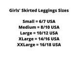 Girls Modest Swim Skirt & Leggings Sz S-XXL (Bright Pink)