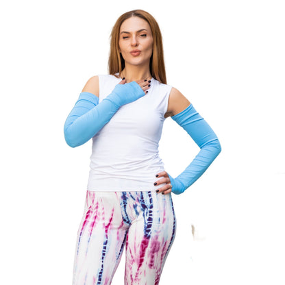 Fingerless Arm Sleeves / Arm Tights / Full Length Sleeve Extender / Pop of Color Accessory / Accessories / Arm Warmers / Evening Wear