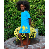 Girls' Tunic Cotton Dress Navy Statue of Liberty NYC New York City Tshirt Dress Tunic One Size