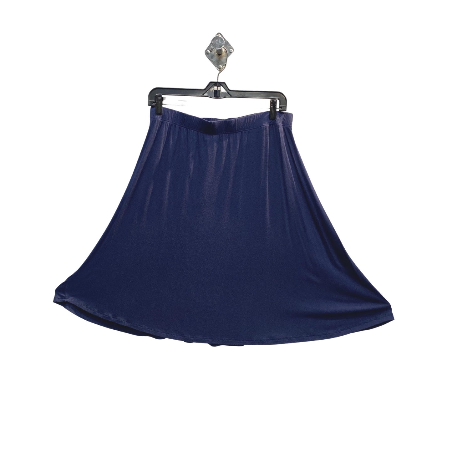 Fun & Flirty PLUS SIZE A-Line Navy Blue Skirt Modest Below Knees Tznius Skirt Plus Size School Uniform Approved Plus Size Skirt
