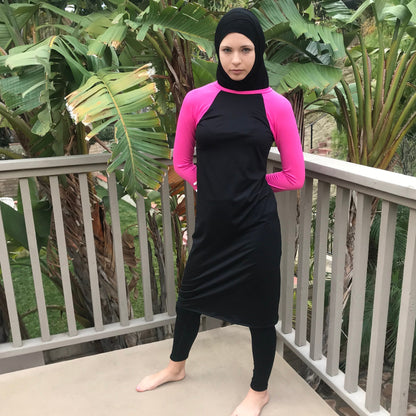 Swim Dress with Leggings, Full Sun Protection Swimwear, Islamic Swimsuit, Burkini, Religious Swimwear, Modesty, Tznius Swim, Full Coverage