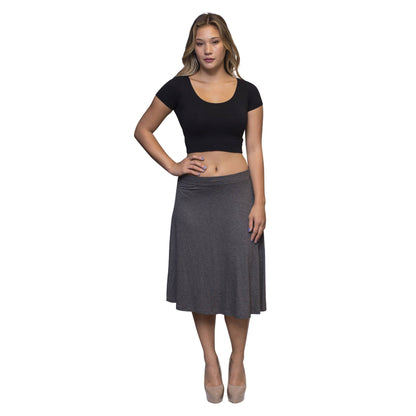 Fun & Flirty PLUS SIZE A-Line Grey Gray Skirt Modest Tznius Skirt Plus Size School Uniform Approved Plus Size Skirt 2x Skirt 3x Skirt